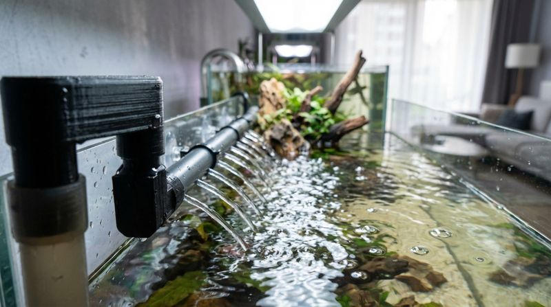 Перфорированная трубка распределения водного потока