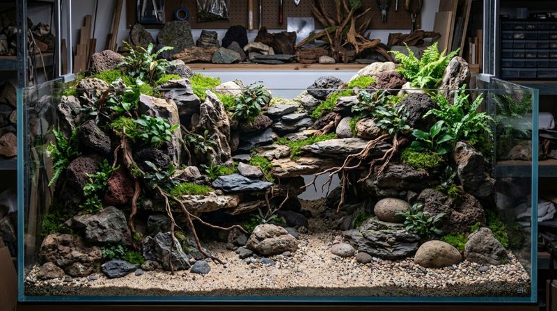 Многоуровневая структура пористых камней с корягами