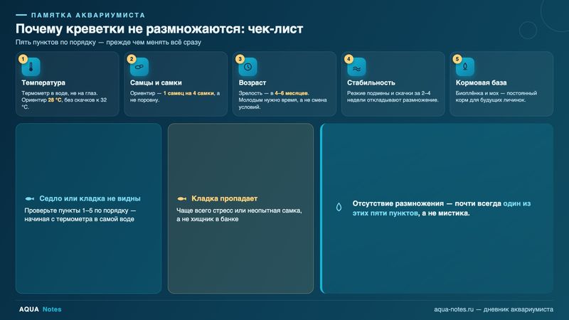 Памятка с пятью пунктами проверки – сохраните, чтобы свериться позже, не пересматривая статью целиком
