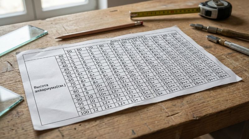Обратите внимание, как цифры растут вниз по шкале высоты - именно глубина, а не длина, создает критическое давление на стенки