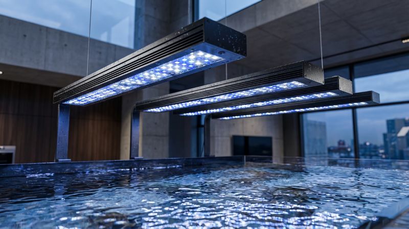 Профессиональное LED освещение для морского аквариума, подвесные светодиодные лампы над водой, свет для роста кораллов
